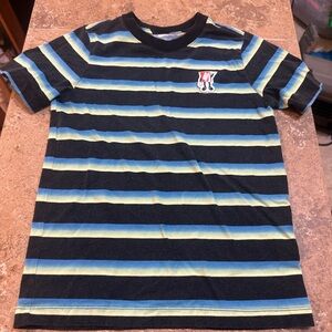 Nike Striped Kids T-Shirt - Blue and Green
